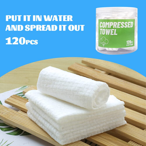 Herb Life 120 Pcs Compressed Towels, Disposable Face Compressed 1