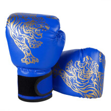 Hwtcjx Kids Boxing Gloves, PU Punching Gloves for Training, Elementary Children's Gloves, Age 3-12 Years (Blue, 6 oz)
