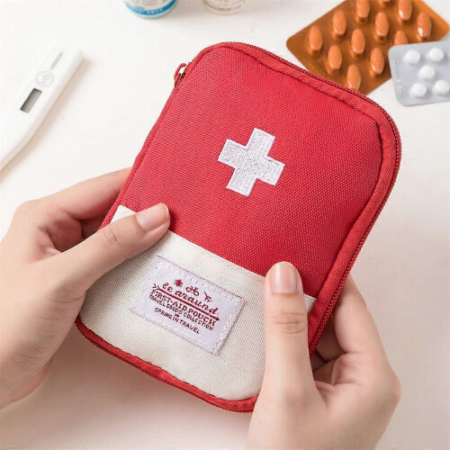 Mini Portable Medicine Bag Travel First Aid Kit Storage Bag 1