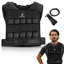 SteelCore Adjustable Weighted Vest for Men & Women – Heavy Duty 1000D