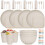 48pcs Unbreakable Dinnerware Sets for 4 People, Camping Plates and 1