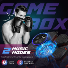 Music Boxing Machine, Home Gym Equipment for Women, Kickboxing Gifts for Teens, Girls & Adults, Wall Punching Pad, Light Up Wall Target, Kids Exercis