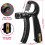FitBeast Hand Grip Strengthener Workout Kit (5 Pack), 2 Forearm Grip Adjustable 2