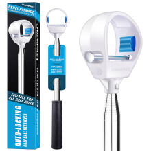 CHAMPKEY Pro Auto-Lock Golf Ball Retriever - Reinforced Telescopic Shaft with Quick-Lock System | Heavy-Duty Golf Ball Collector | Premium Stability