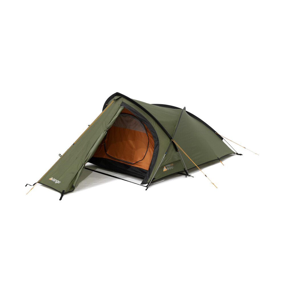 Vango Hydra 200 Lightweight 2 Man Tent For Hiking, Trekking, Camping, 5000Mm Hh, Semi-Geodesic Design With Alloy Poles, Pine