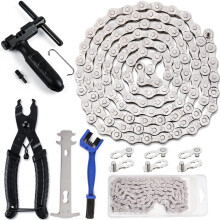 Bike Chain Tool Kit with 6/7/8 Speed Chain with Chain Breaker & Checker