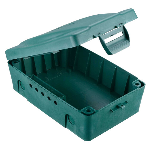 Masterplug Weatherproof Electrical Enclosure Box for Outdoor Safe Lead Storage 1