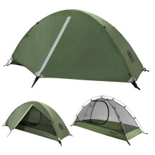 Underwood Aggregator 1 Man Backpacking Tent - Lightweight Waterproof One ManTent for Camping, Easy Set Up Compact 1 Person DomeTent, 3 Season One Per