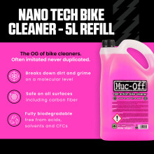 Muc-Off Nano Tech Bike Cleaner - Advanced Cleaning with Nano Technology - Biodegradable and Solvent-Free - Safe on Carbon Fibre - Bike Cleaner for MT