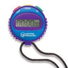 Learning Resources Simple Stopwatch (Set of 6) Supports Science Investigations, Maths Exercises, Elapsed Time Tracking, Ages 5+