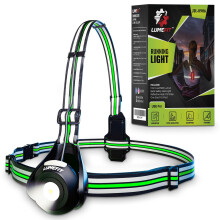 LUMEFIT Run Light Running Lights for Runners Chest LED Lamp 120 Adjustable Beam Angle 800 Lumen 360 Degree Reflective Band USB Rechargeable Front Bo