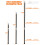 Xtremeauto Adjustable Tent Poles – Telescoping Aluminum Poles for 4