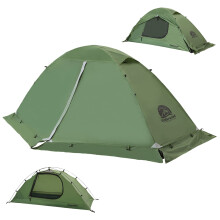 Underwood Aggregator 1-Man Camping Tent - 3/4 Season Waterproof Lightweight One Man Hikingtent in Winter, Dome Backpackingtent for Snow Camping, Moun