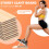 Portable Wooden Board for Calf Stretching, 5 Angles Adjustable 3