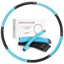 FEECCO Weighted Fitness Hoop for Adults, 1-2.3kg Weighted Hoop for Weight Loss