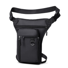Flintronic Motorcycle Leg Bag, Hiking Waist Pack, Thigh Fanny with Adjustable Waist and Thigh Strap, Multi-Function Sports Pouch Bag, for Men Women C