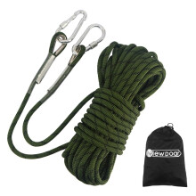 NewDoar 18KN Static Climbing Rope 10mm(3/8in) Accessory Cord Equipment 33FT(10M), 66FT(20M) 98FT(30M) 165FT(50M) Escape Rope Ice Climbing Equipment F