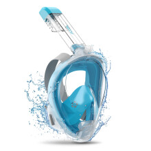 ACURE Full Face Snorkel Mask for Adult, SN04 Snorkeling Mask with Detachable Camera Mount, Dual Anti-Fog Design & Upgraded Breathing System & Anti-le