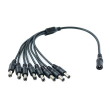 Vielseitiges DC5,5x2,1-mm-Stromversorgungskabel.-Eins bis acht