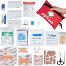 Medi Mini First Aid Kit, 132 Pieces Small First Aid Kit for Travel,