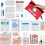 Medi Mini First Aid Kit, 132 Pieces Small First Aid Kit for Travel, 1