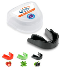 GAME GUARD Sports Mouthguard – Easy Fit Boil & Bite Gum Shield for Adults & Teens (Age 13+) – Mouth Guard for Rugby, Hockey, GAA – Ideal for Sch