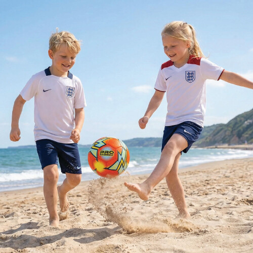 Pro Striker Soft Touch Football, Size 5 Training Ball for Beach, Park 2