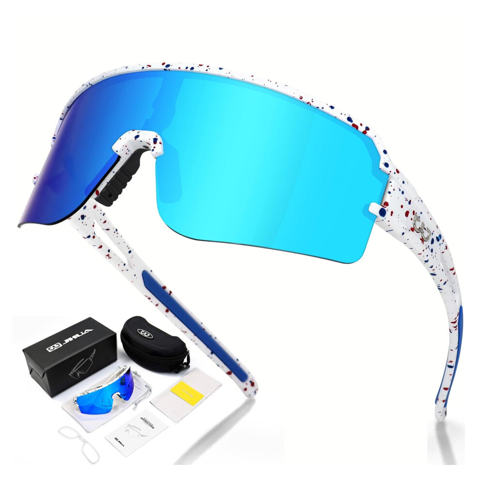Photos - Climbing Gear FMY Polarised Cycling Glasses, UV400 Sports Sunglasses for Men Women, Ideal for Running Fishing Baseball Outdoor Sports