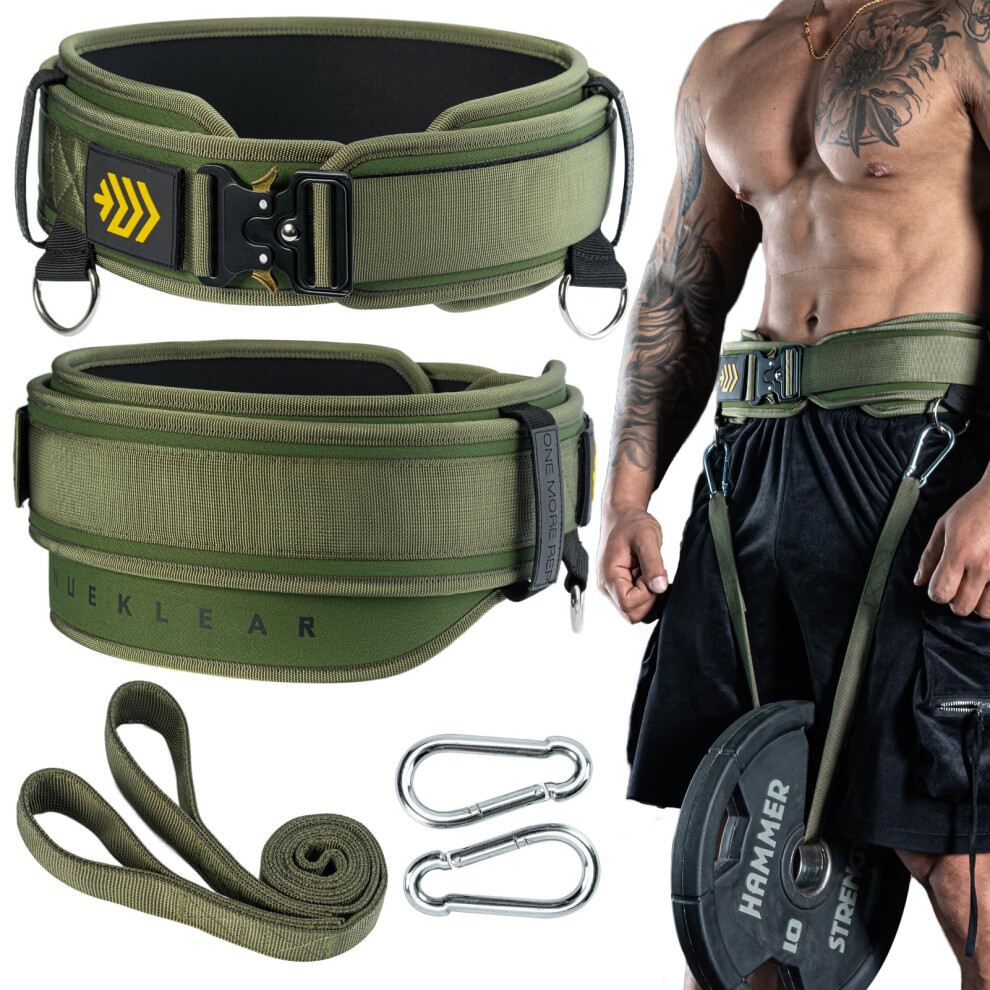 Photos - Pull-Up Bar / Parallel Bar MANUEKLEAR 2-in-1 Weightlifting Belt & Dip Belt with 36.7 IN Rope, Double-Layer Weight Lifting Belts, Powerlifting Gym Weigh
