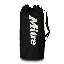 Mitre Football Bag | Heavy Duty | Adjustable Straps, Black, 12 Balls