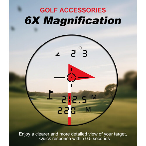 Golf Rangefinder with Slope, 1000 Yards Range Finder Golf, 6X