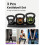 3 Piece Kettlebell Set 5/10/15 lb with Storage Rack, Vinyl Coated 2
