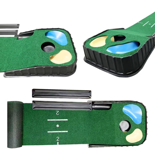 Golf Putting Mat Set 270cm x 39cm + Return Path in Gift Box Indoor 2