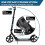 Kick Scooter, 2-Wheel Foldable Adult Scooter with Adjustable 6