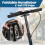 Kick Scooter, 2-Wheel Foldable Adult Scooter with Adjustable 4