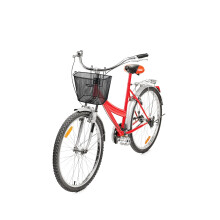 Dunlop Bicycle Basket Front 22L - Bicycle Basket with Handle and Hooks - Bike Basket 34 x 24.5 x 26 cm - Suitable for Electric Bike, Granny Bike, and