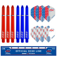 WINMAU PDC Blade 6 Dartboard Surround Set - Professional Darts Accessories - Includes Blade 6 Dart board, Surround, 2 Sets of Precision Darts & more