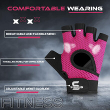 SAWANS Gym Gloves Men and Women | Best Gym Glove for Workout & Training, Weight lifting Gloves with Wrist Support, Non-Slip Grip, Silicone Palm Prote