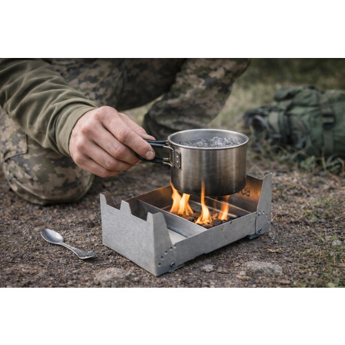 British Army Cooker & Fuel Set Compact Lightweight Folding Backpack