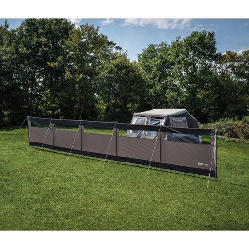 Maypole 5 Panel Steel Poled Windbreak Privacy Screen With PVC 2
