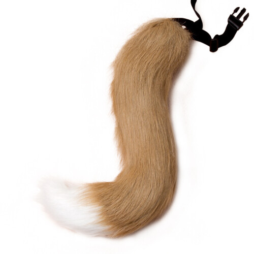(Fox) Halloween Faux Fox Tail Plush Cosplay Beast Tail Prop for Styling 1