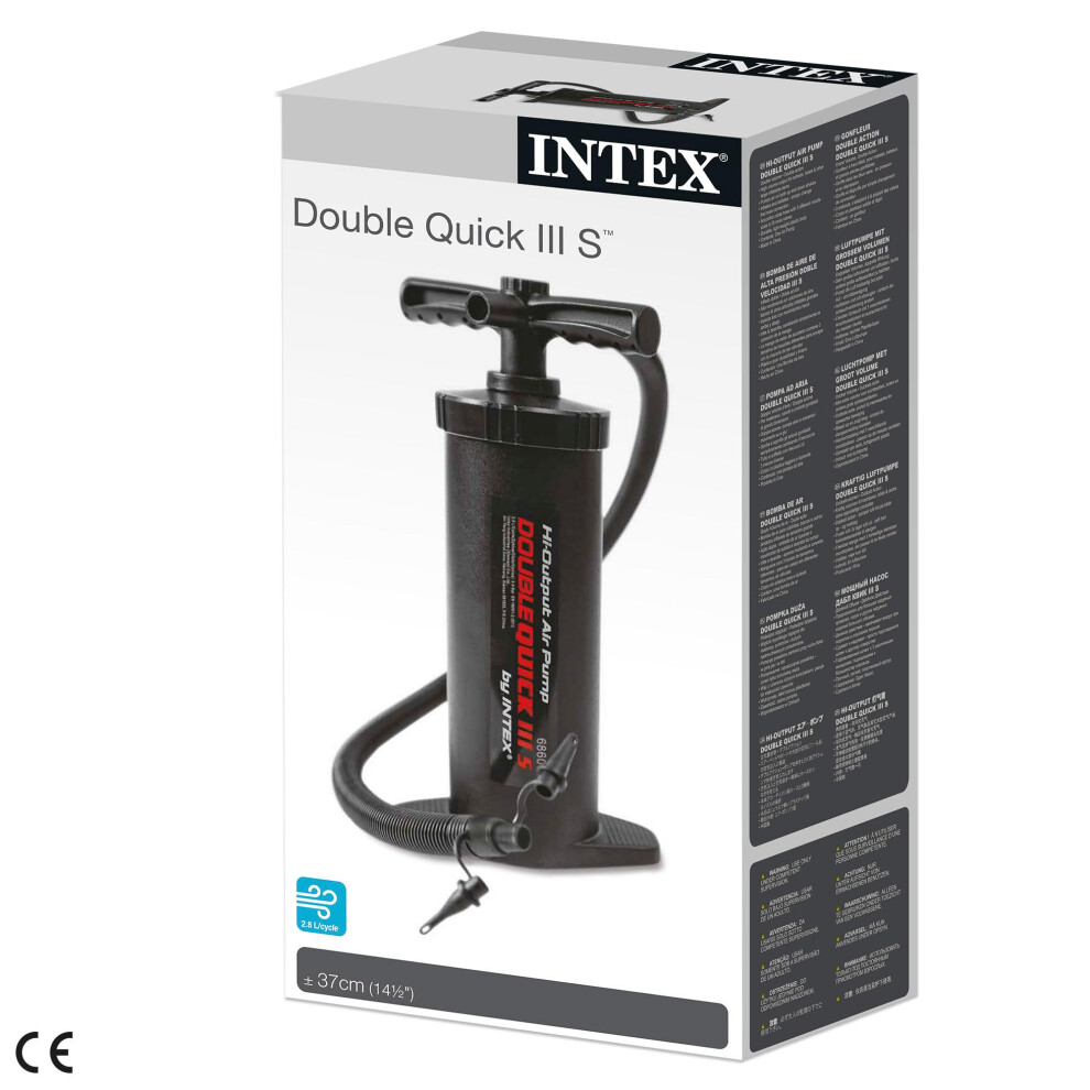 Intex 68605 High Output Hand Pump, Black