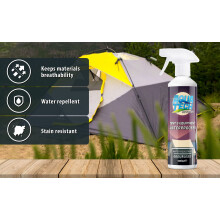 AquaTech - Tent, Awning and Equipment Waterproofer | For Wet Weather and Hiking Garments | Transparent and Neutral- 500ml