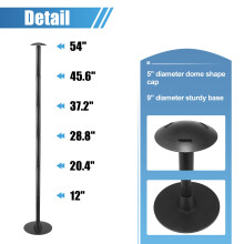X AUTOHAUX Boat Cover Support Pole Adjustable Height from 12" to 54" 6-Stage