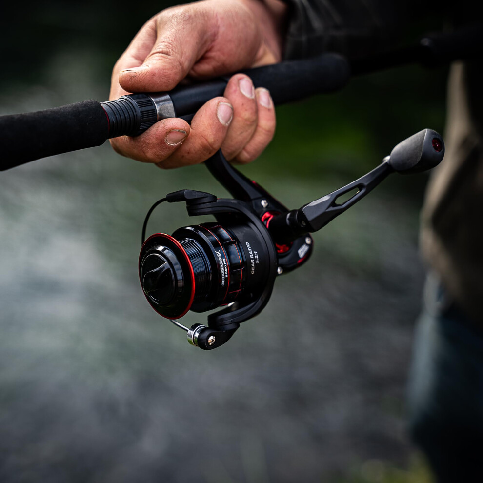 Abu Garcia Cardinal X Spinning Reel; 1000 Size, Reels For Predator Lure Fishing In Freshwater, Ideal For Trout, Perch, Pike And Salmon, Unisex, Black