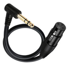 6,35 mm 1/4 Zoll auf XLR-Mikrofon-Adapterkabel, Stereo-weiblich