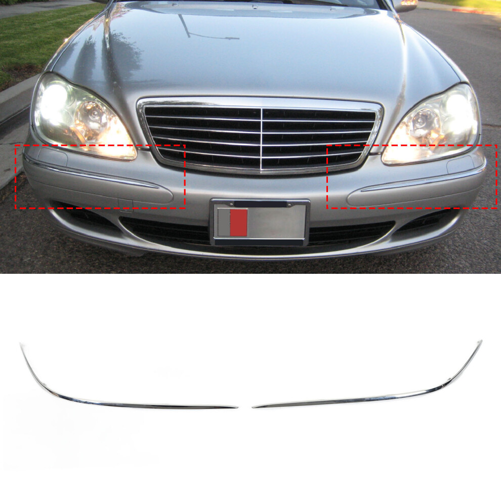 Chrome Front Bumper Cover Pair W220 Amg 7293282819122