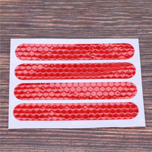 Front Rear Wheel Cover Protective Shell Reflective Sticker for  Max G30 Scooter Accessories 40PCS, Red 2