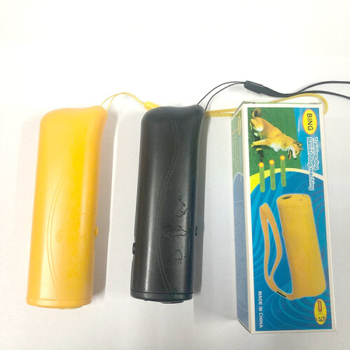 (Double-headed) Handheld Dual-Head Ultrasonic Dog Repeller with LED Flashlight, Portable Barking Training Device 2
