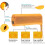 (Yellow) Handheld Dual-Head Ultrasonic Dog Repeller with LED Flashlight, Portable Barking Training Device 5